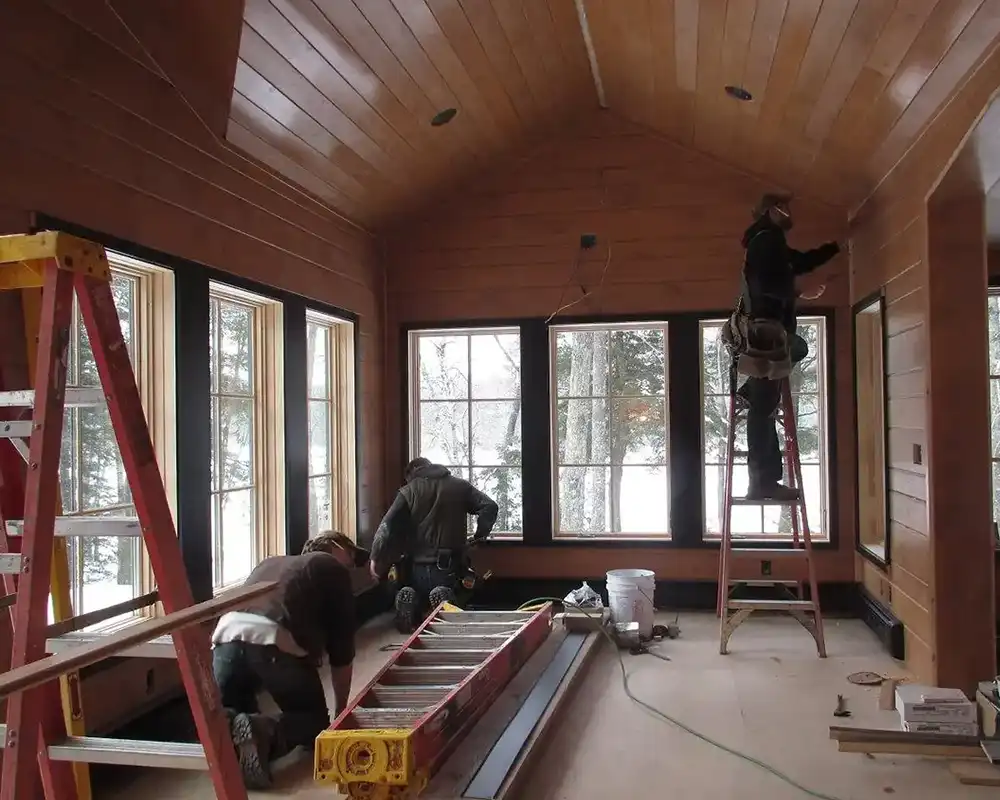 Reed Building LLC Carpentry Crew Active on Custom Home Build